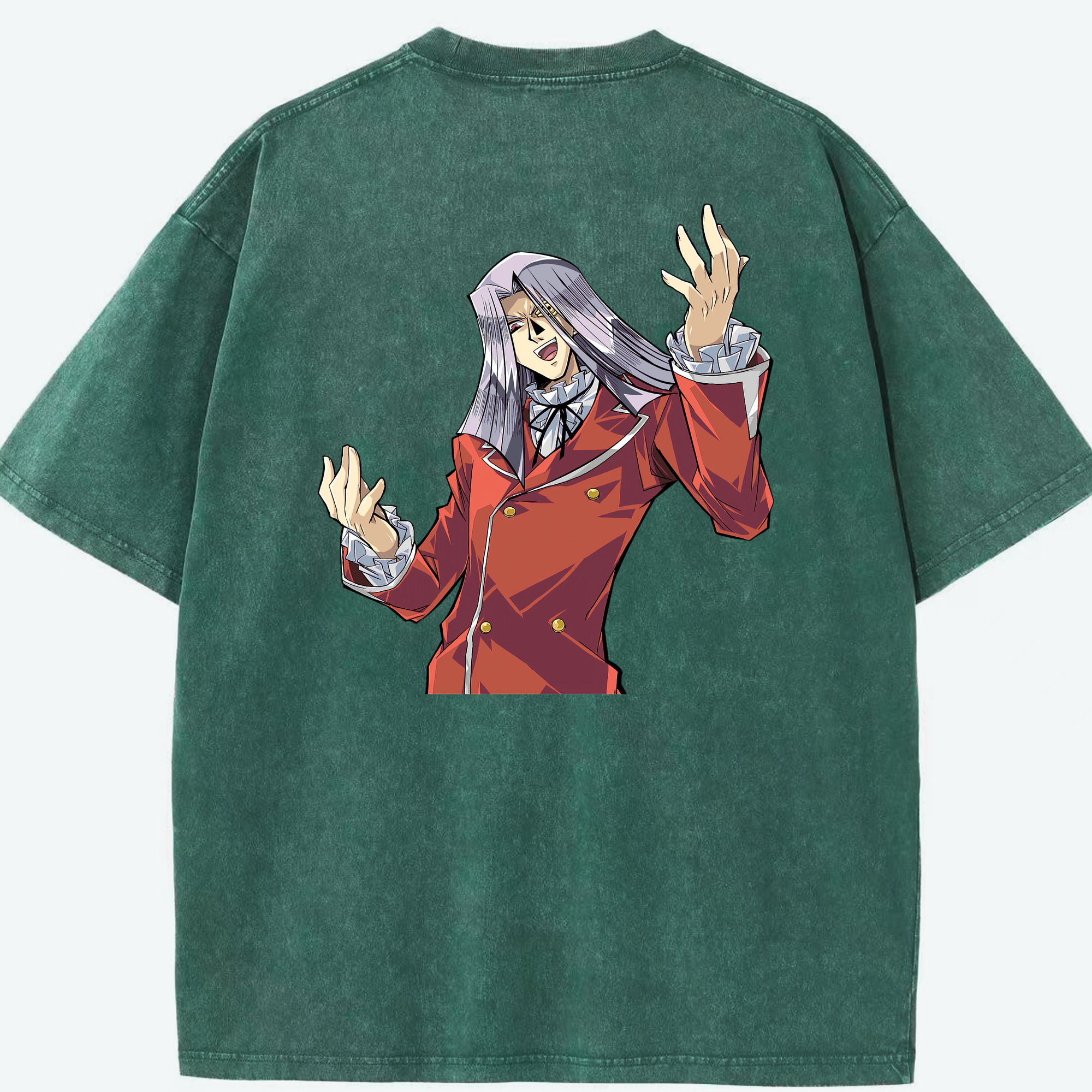 （画像用） 遊☆戯☆王 Yu-Gi-Oh! 綿100% ヴィンテージ風 半袖Tシャツ（背面プリント）
